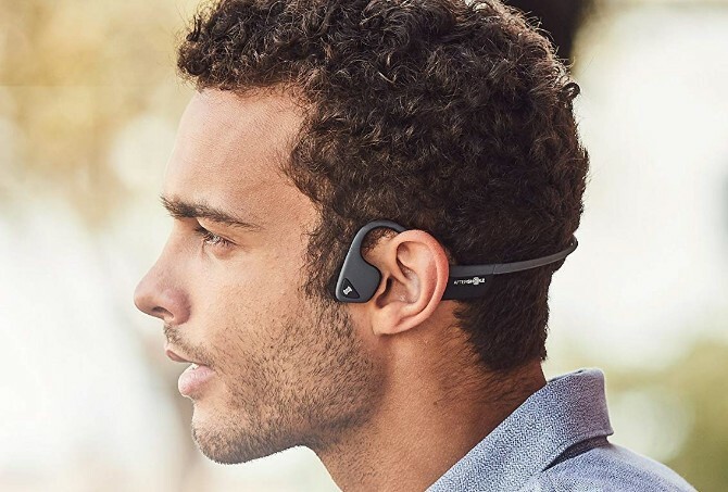 Aftershokz Trekz Air - беспроводные наушники с костной проводимостью для безопасного бега, бега или езды на велосипеде