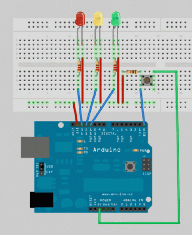 Arduino-первые шаги-Светофор-проект