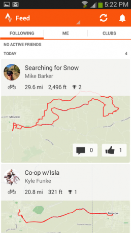 10 Strava - Лента активности