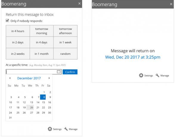 Boomerang Outlook Надстройка для напоминаний