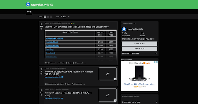 Субреддит GooglePlayDeals