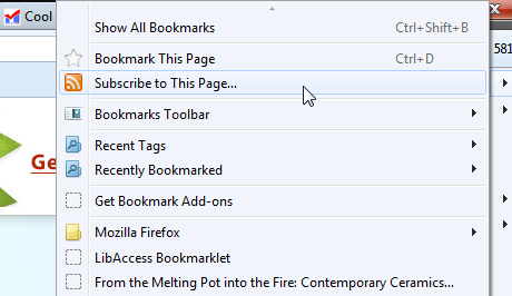 Firefox RSS Reader