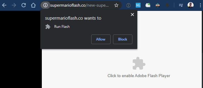 Chrome Разрешить запуск Flash