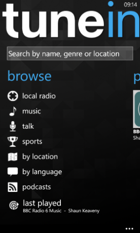 Tunein Radio PC