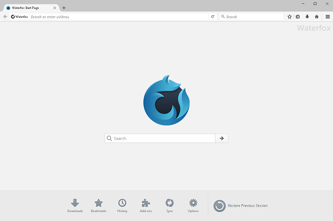 браузер Waterfox