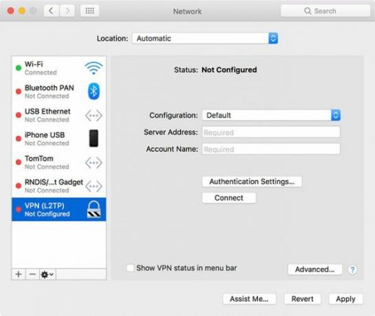 Настройка MacOS VPN