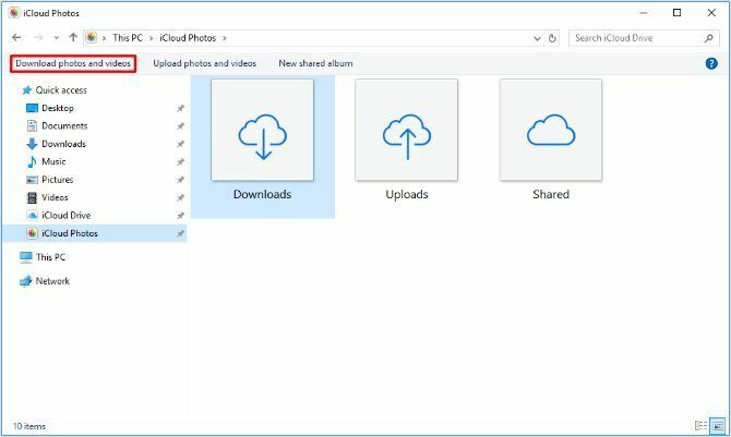 Возможность загружать фото и видео в iCloud для Windows