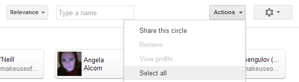 Google Plus Управление кругами