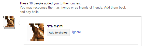 Google Plus Управление кругами