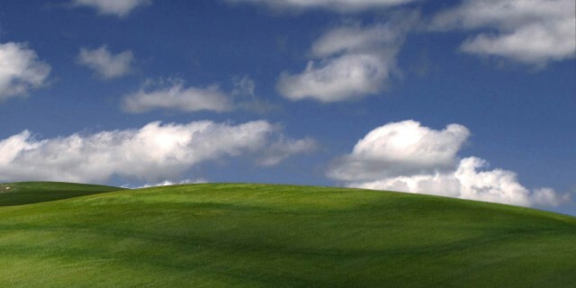 пейзаж, похожий на windows xp bliss обои