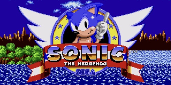 Sonic the Hedgehog главный экран