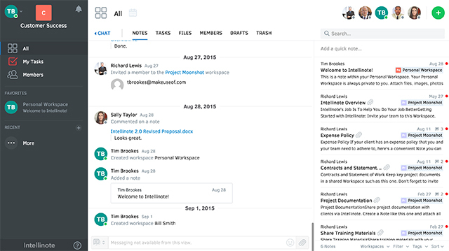 Intellinote: разместите свои задачи, файлы, сообщения и онлайн-встречи в одном месте