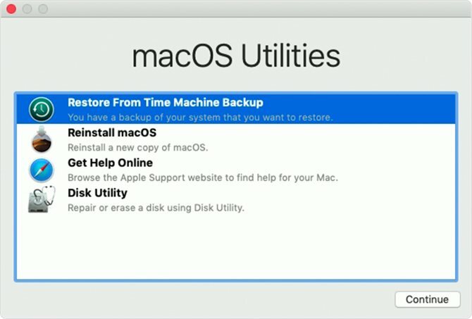macos downgrade восстанавливают из машины времени