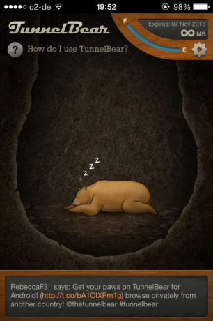 Настройте VPN на своем iPhone за считанные минуты с Tunnelbear tunnelbear7