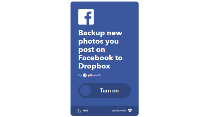Руководство Ultimate IFTTT: используйте самый мощный инструмент в Интернете, как профессионал 28IFTTT FBPhotosToDropbox