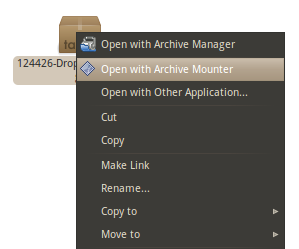 Ubuntu монтировать архив