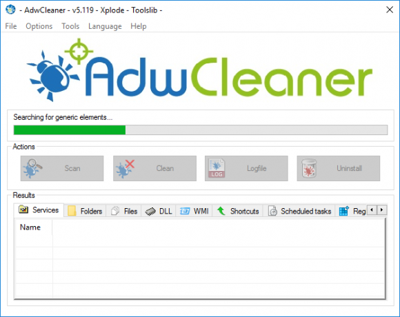 Система сканирования AdwCleaner