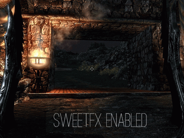 SweetFX Skyrim от первого лица