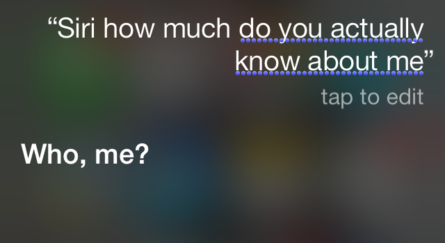 Сири знает обо мне