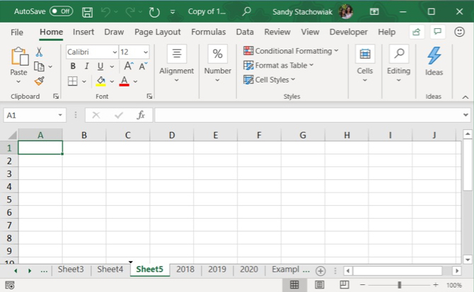 Excel Переместить Tab Треугольник