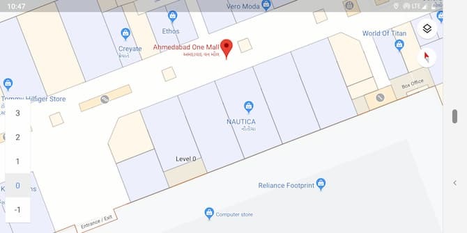 Навигация внутри торговых центров на Google Maps