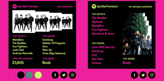 Результаты Spotify Wrapped 2019