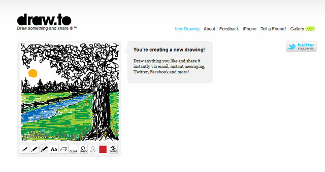 Поделиться рисунком с Draw.to