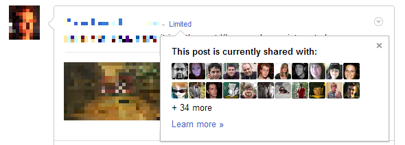 Управление Google + круги