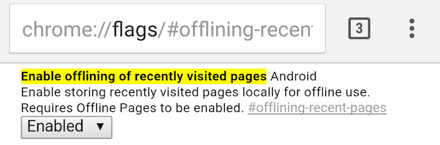 Хром-флаги-Android-недавно посетила-страницу