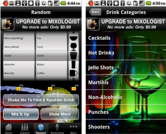 Mixology-приложение