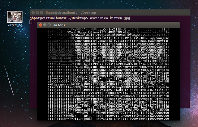 asciiview котенок