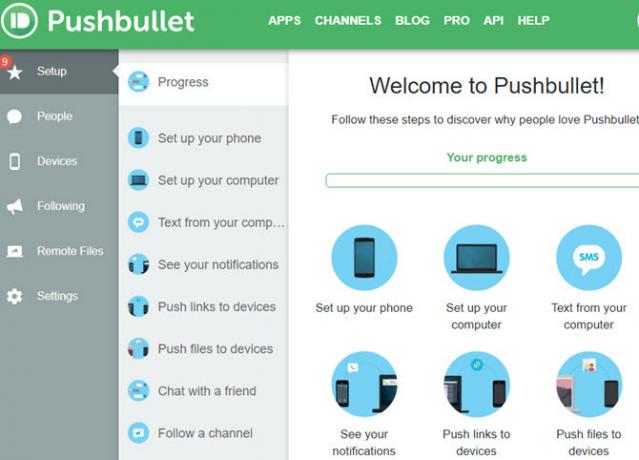 Настройка Pushbullet