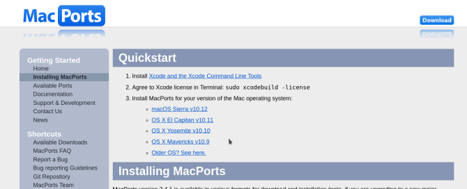 Macports приложение скачать