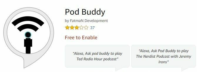 Pod Buddy для амазонок эхо-подкастов