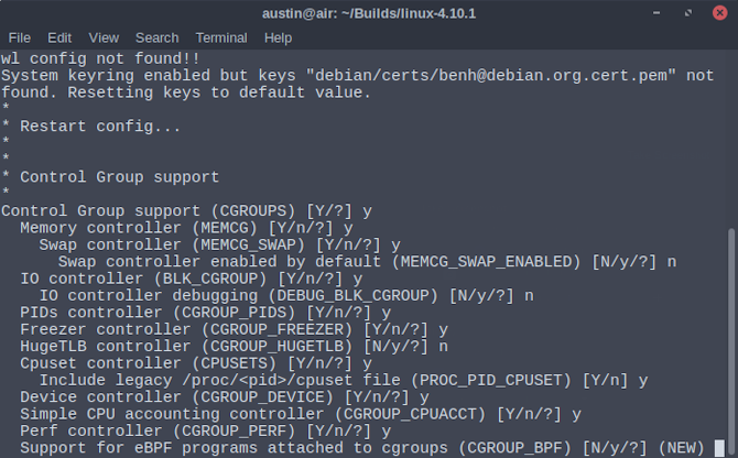 Как скомпилировать ваше собственное ядро ​​Linux Сделать Localmodconfig новым