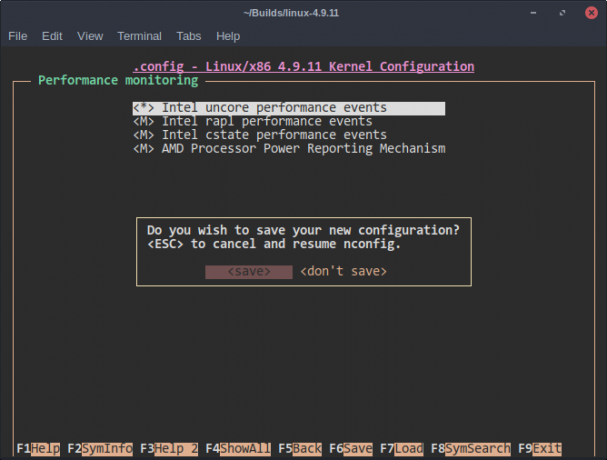 Как скомпилировать ваше собственное ядро ​​Linux Сделать Nconfig Save