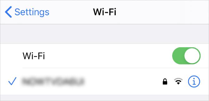 Настройки сети Wi-Fi на iPhone