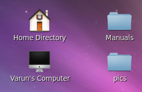 Как поместить Home, Computer, Trash icons на Ubuntu Desktop shotcompcomp