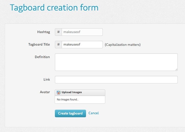 Поиск Hashtags в социальных сетях с помощью Tagboard Создать Tagboard